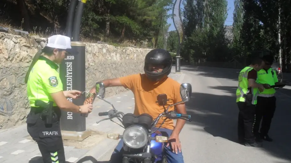 Bozkır’da trafik denetimleri