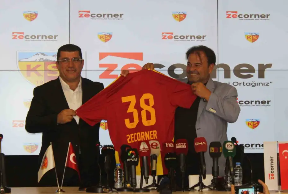 Kayserispor ile Zecorner arasında isim sponsorluğu anlaşması imzalandı