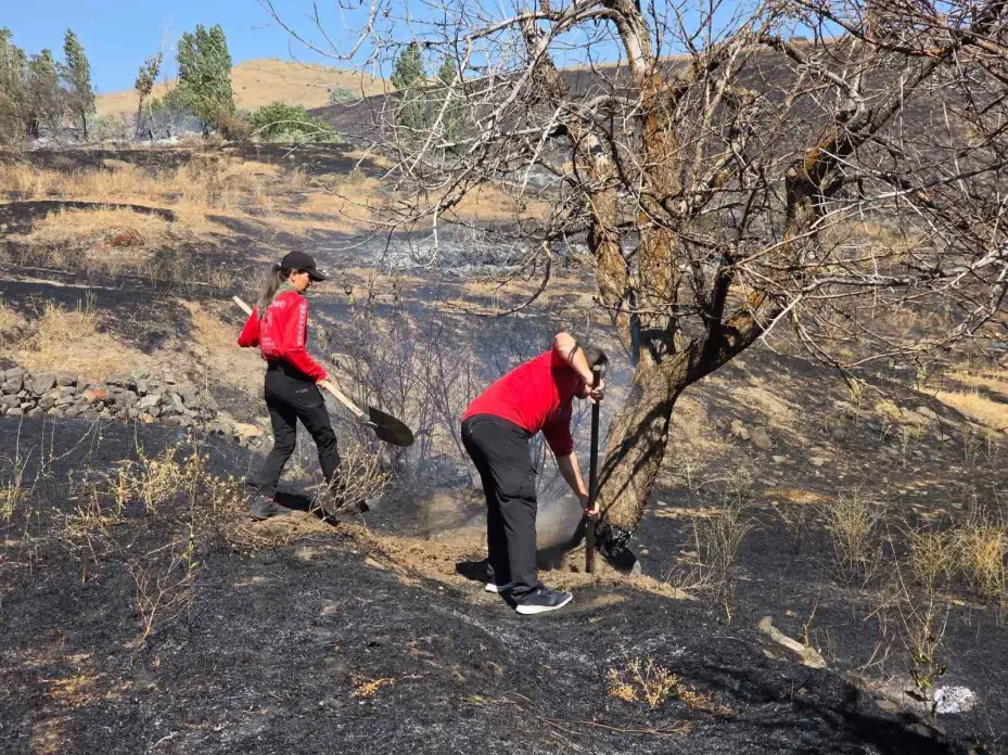 Kayseri itfaiyesinden, komşu illerdeki yangınlara destek