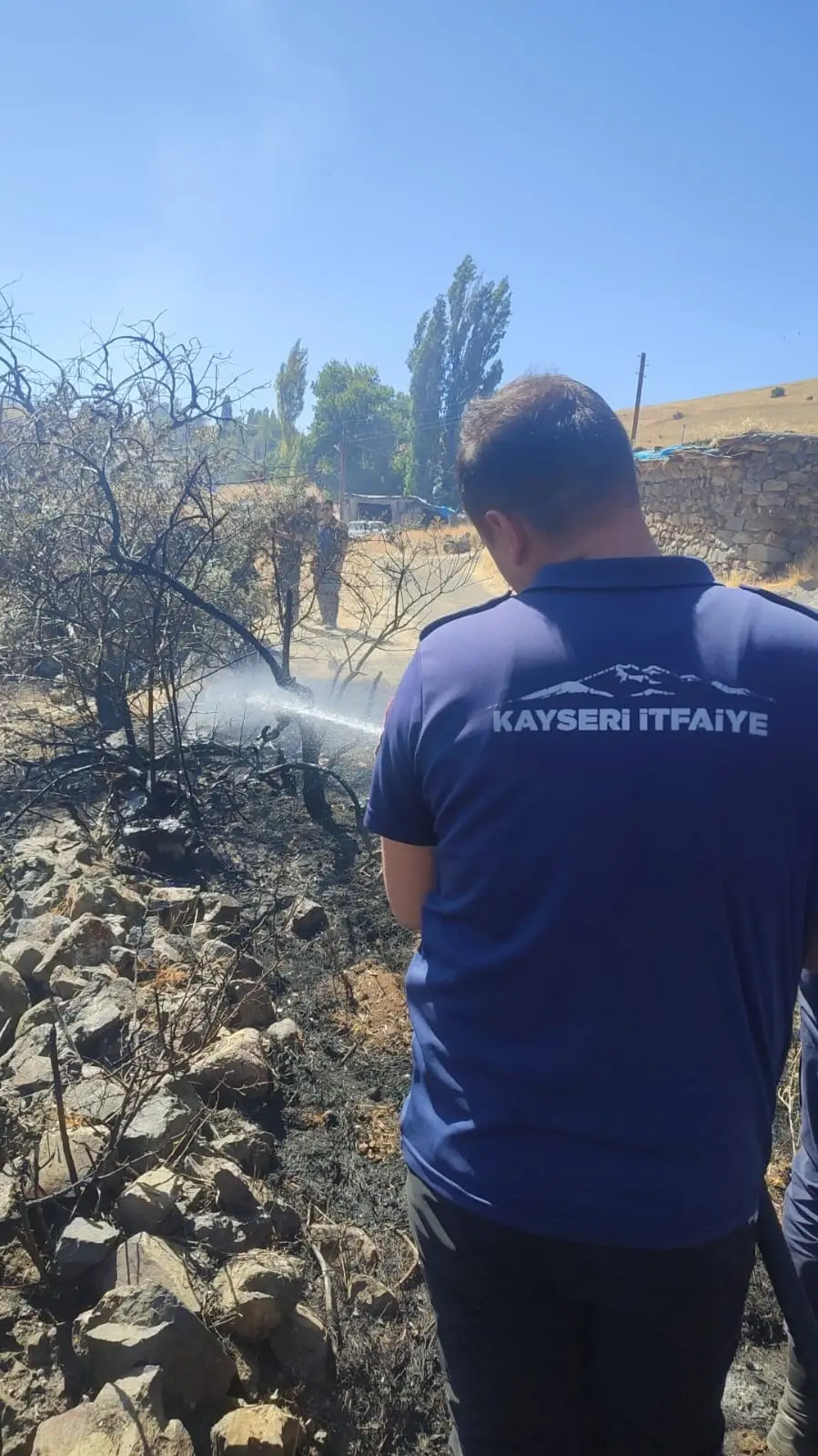 Kayseri itfaiyesinden, komşu illerdeki yangınlara destek
