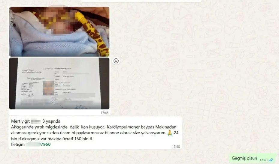 Hasta çocuklar adına bağış toplanarak dolandırıcılık yapıldığı iddiası