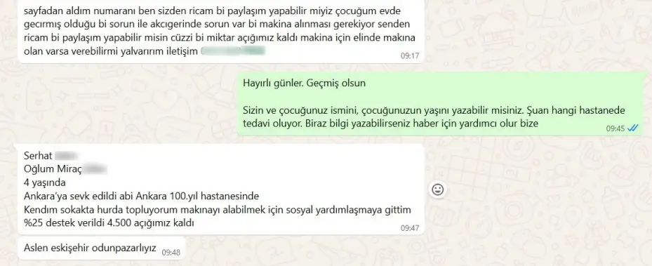 Hasta çocuklar adına bağış toplanarak dolandırıcılık yapıldığı iddiası