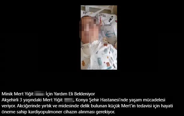 Hasta çocuklar adına bağış toplanarak dolandırıcılık yapıldığı iddiası