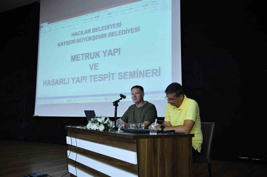 Hacılar’da metruk yapı ve hasarlı yapı tespit semineri yapıldı