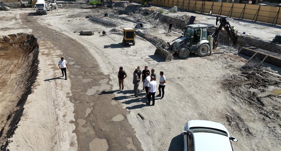 Sahabiye Kentsel Dönüşüm Projesi’nde zemin güçlendirme çalışmaları sürüyor