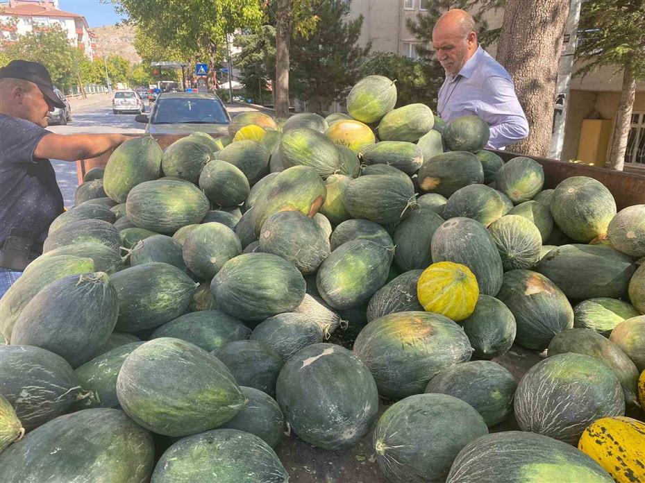 Çankırı tuzu bu kavunun tadına tat katıyor