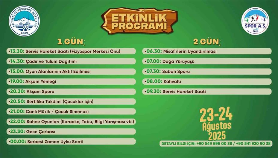 Büyükşehirin doğa kampı, yoğun ilgiyle devam ediyor