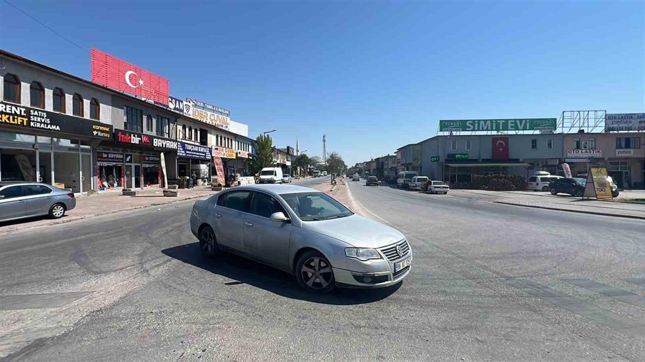 Konya’da kaza anları kameraya yansıdı