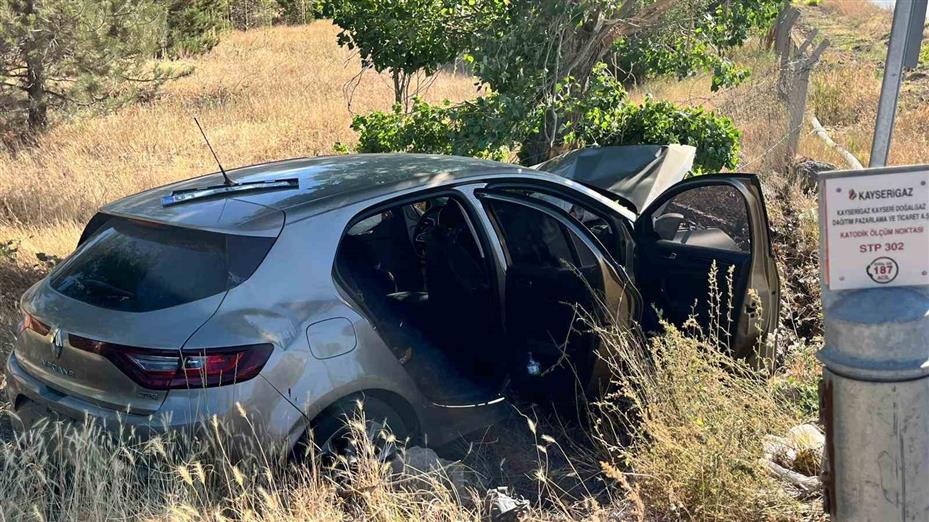 Kayseri’de trafik kazası: 2 yaralı