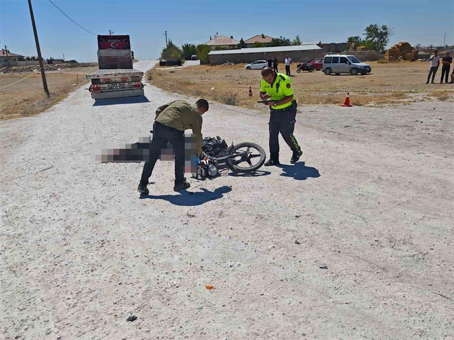 Aksaray’da tır ile motosiklet çarpıştı: 1 ölü