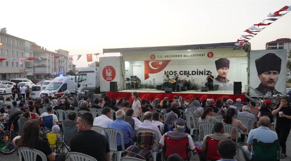 Keçiören’de yaz konserleri coşkusu yaşanıyor