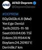 Ege Denizi’nde 4.8 büyüklüğünde deprem