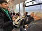 Başkan Yalçın meclis toplantısına tramvayla gitti