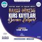 KAYMEK Sanat ve Mesleki Eğitim Bahar Dönemi Kurs kayıtları sürüyor