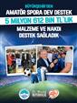 Başkan Büyükkılıç’tan amatör spora 5.6 milyon TL’lik dev destek