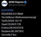AFAD duyurdu: Kahramanmaraş’ta 4 büyüklüğünde deprem