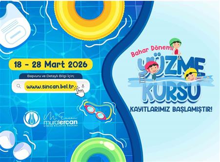 Sincan Belediyesi’nin bahar dönemi yüzme kurs kayıtları başladı, son tarih 28 Mart