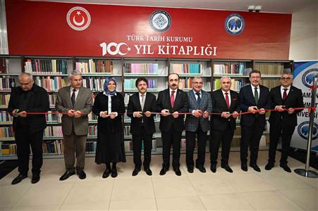 KMÜ’de "Türk Tarih Kurumu 100. Yıl Kitaplığı" açıldı