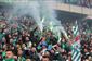 Bursaspor taraftarı Eskişehir tribünlerinde renkli görüntüler oluşturdu