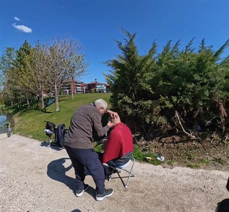 Porsuk Çayı manzaralı tıraş tepki çekti