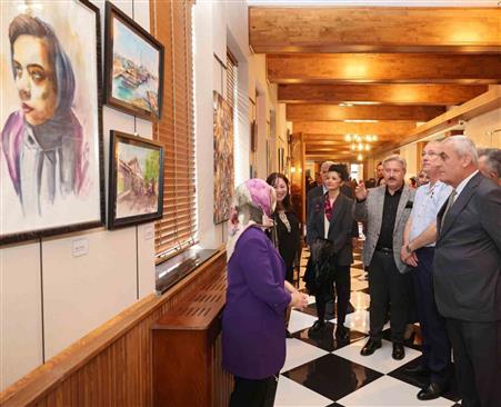 Sanat Merkezi’nde karma resim sergisi açıldı