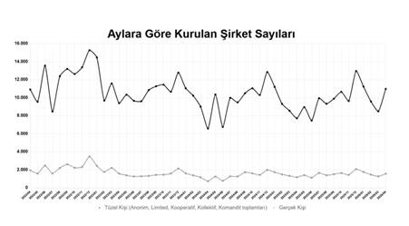 Yılın ilk 4 ayında kurulan şirket sayısı, geçen yılın aynı dönemine göre yüzde 10,1 arttı