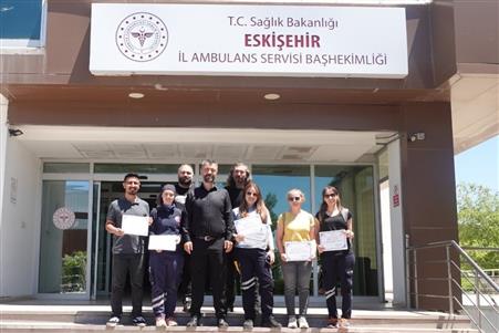 Eskişehir’de başarılı Acil Sağlık ekiplerine başarı ve teşekkür belgesi verildi