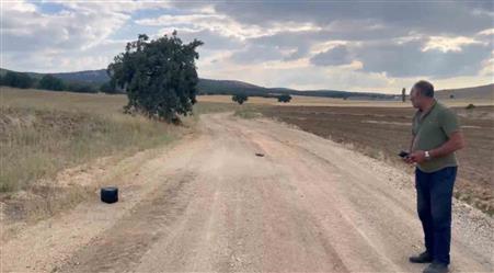 Eskişehir’de kaybolan gebe inek dron ile aranıyor