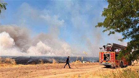 Yerköy’de yaklaşık 100 dekar alan kontrollü olarak yakıldı