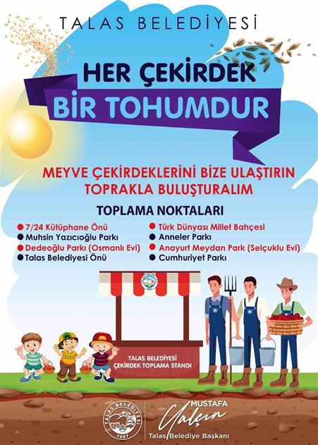 Her çekirdek bir tohum, her tohum geleceğe bir nefes