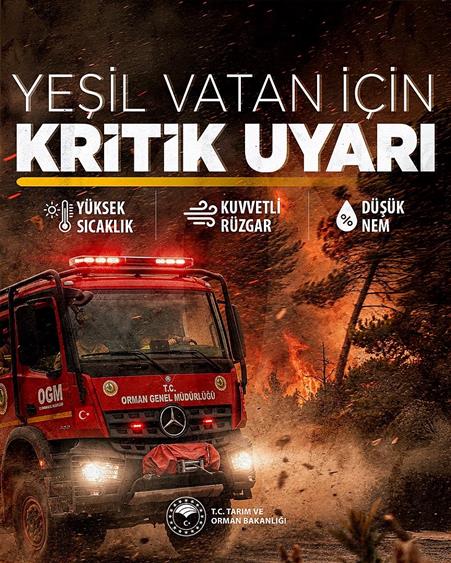Bakan Yumaklı, vatandaşları orman yangını risklerine karşı uyardı