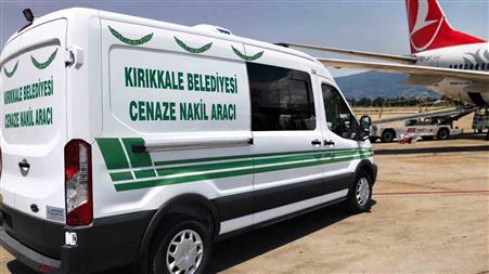 Kırıkkale Belediyesi, 34 cenazeyi hava yoluyla memleketine ulaştırdı