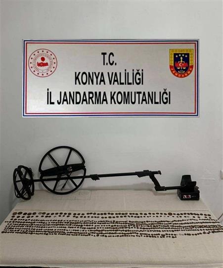 Konya’da 764 adet sikke ele geçirildi