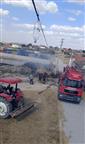 Eskişehir’de saman balyaları yandı