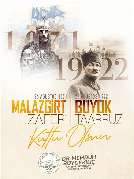 Başkan Büyükkılıç’tan Malazgirt ve Büyük Taarruz Zaferi mesajı