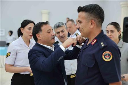 Vali Çiçek, Rütbe Terfi Töreni’ne katıldı