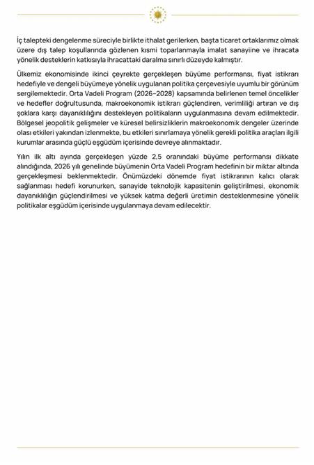 Cumhurbaşkanı Yardımcısı Yılmaz: "Yıllıklandırılmış milli gelirimiz 1,71 trilyon dolara yükselmiştir"