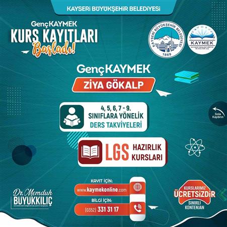Büyükşehir’in Genç KAYMEK kurslarında yeni dönem kayıtları sürüyor