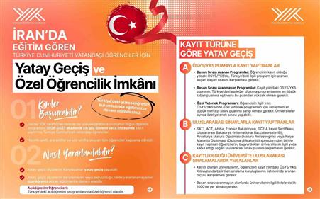İran’daki Türk öğrencilere eğitimlerini Türkiye’de sürdürme imkanı