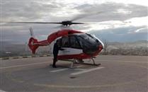 Kalp krizi geçiren vatandaş helikopter ambulansla Ankara Şehir Hastanesine sevk edildi