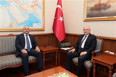 Bakan Güler, Azerbaycan’ın Ankara Büyükelçisi Aslanov ile görüştü