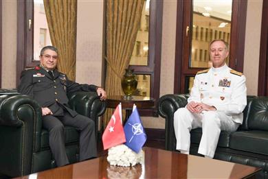Genelkurmay Başkanı Bayraktaroğlu NATO Napoli Müşterek Kuvvet Komutanı Wikoff’u kabul etti