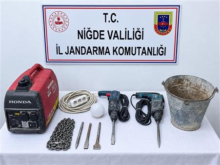 Niğde’de kaçak kazı operasyonu: 1 şüpheliye işlem