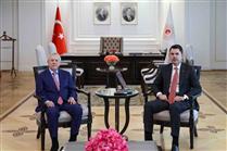 Bakan Kurum, Fenerbahçe spor kulübü başkanı Aziz Yıldırım’ı kabul etti