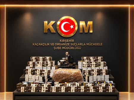 Kırşehir’de kaçak tütün operasyonu: 45 bin 200 makaron ele geçirildi