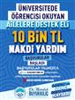 10 bin TL’lik üniversite desteğinde başvurular başladı