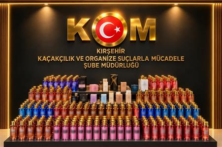Kırşehir’de 2 milyon TL değerinde 649 parfüm ele geçirildi