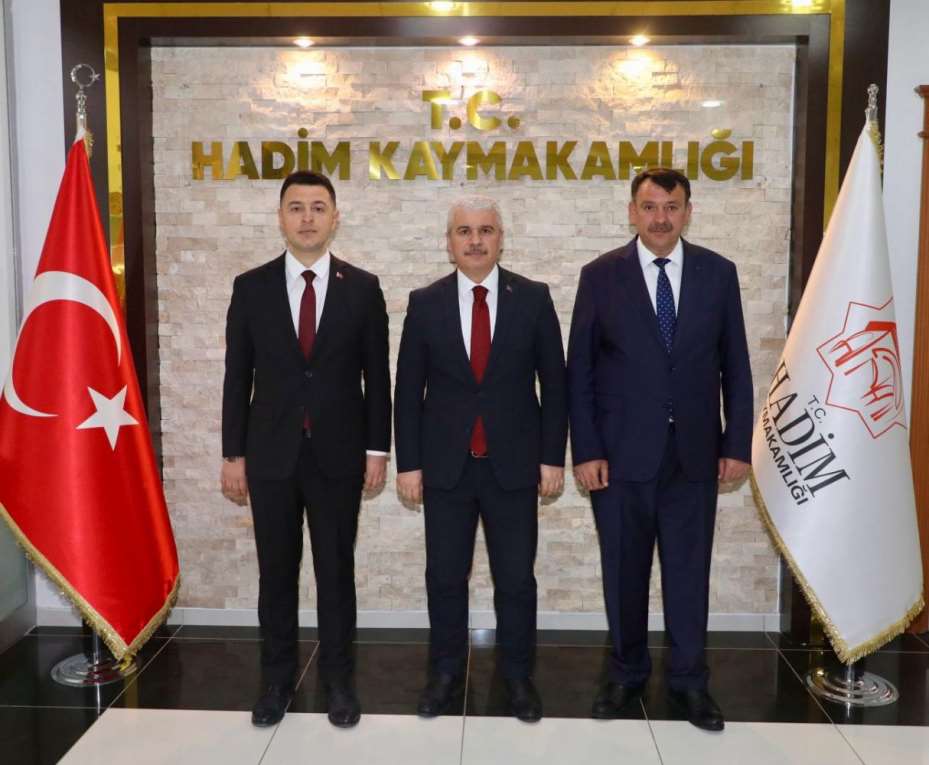 Vali İbrahim Akın, Hadim İlçesini Ziyaret Etti 