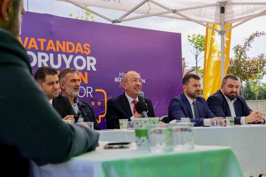 Hadimi ve Uluğbey Mahallelerinde hemşehrileriyle buluşan Başkan Kavuş; "Her mahallemizi planlı yatırımlarla geleceğe hazırlıyoruz"