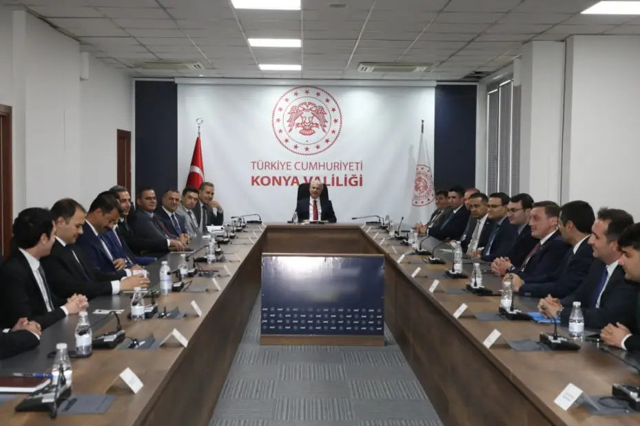 Kaymakamlar Toplantısı Vali İbrahim Akın Başkanlığında Gerçekleştirildi 
